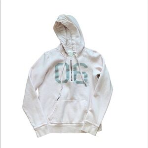 Aerie women’s light pink hooded sweatshirt hoodie 1/4 zip up Size Small